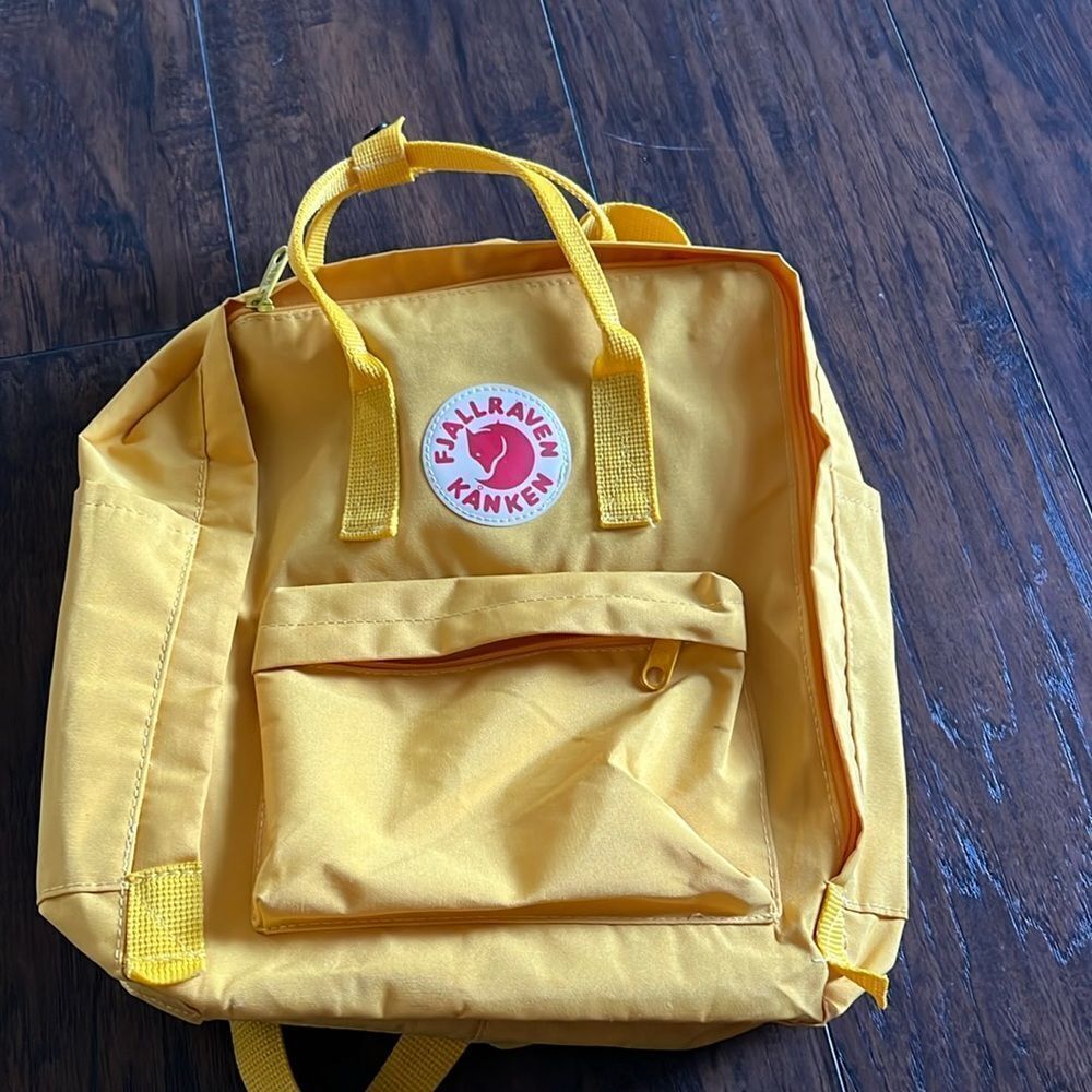 Fjallraven Kanken Classic Backpack In Warm‎ Yellow, 16L in good used condition